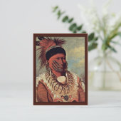 Hoofd witte wolk Iowa Briefkaart (Staand voorkant)