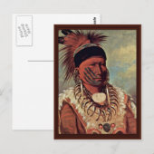 Hoofd witte wolk Iowa Briefkaart (Voorkant / Achterkant)