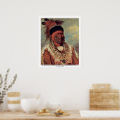 Hoofd witte wolk Iowa Poster (Keuken)