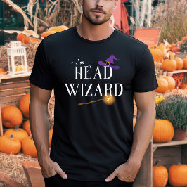 Hoofd Wizard - Familie bijpassende Halloween T-shirt
