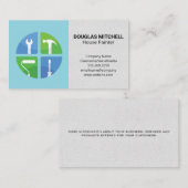 hoofdaannemer | Home Reparatie Gereedschap Visitekaartje (Voorkant / Achterkant)