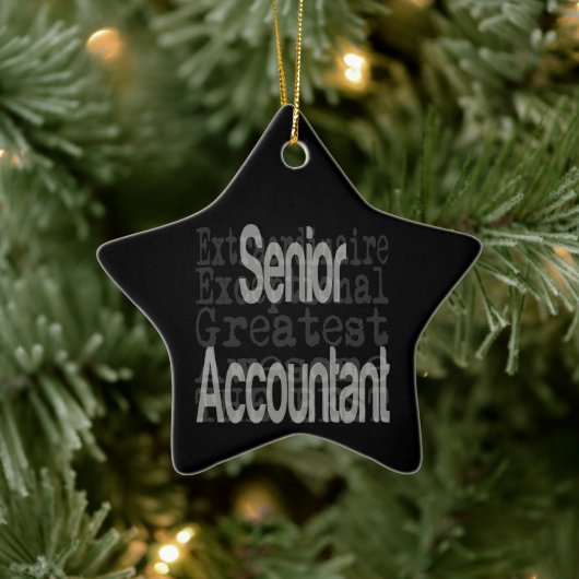 Hoofdaccountant Extraordinaire Keramisch Ornament (Boom)