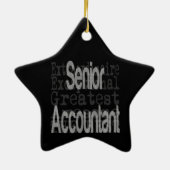 Hoofdaccountant Extraordinaire Keramisch Ornament (Achterkant)