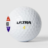 hoofdarbeidster golfballen (Logo)