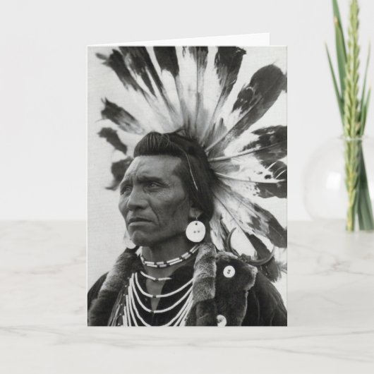 Hoofdarend, Salish Indiaan Kaart (Voorkant)