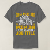 Hoofdassistent Functie Funny Chief Secretary AD T-shirt (Design voorkant)