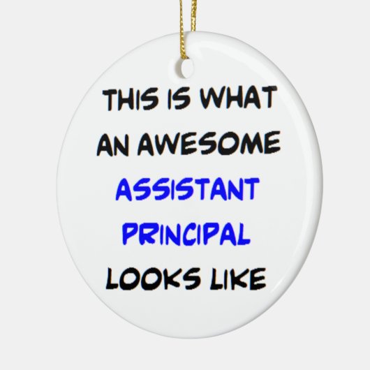 Hoofdassistent, geweldige keramisch ornament (Links)