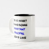 Hoofdassistent, geweldige tweekleurige koffiemok (Voorkant links)