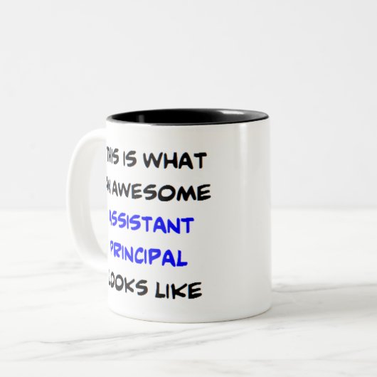 Hoofdassistent, geweldige tweekleurige koffiemok (Voorkant links)