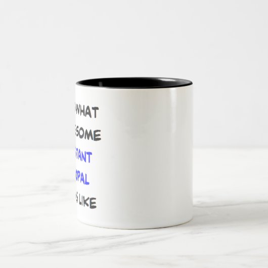 Hoofdassistent, geweldige tweekleurige koffiemok (Center)