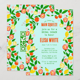 HOOFDATTRACTIE Citrus Fruit QR Zomer BRUILOFTSFEES Kaart