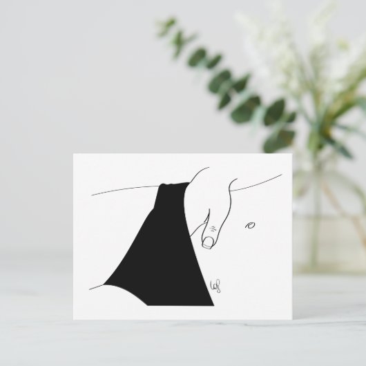 Hoofdbaladeuse Briefkaart (Staand voorkant)