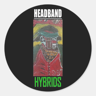 HOOFDBAND HYBRIDEN RONDE STICKER