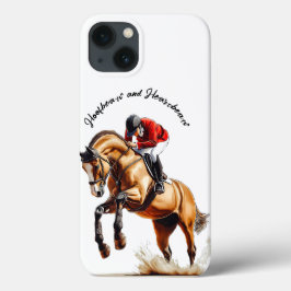 Hoofdbeats en hartslagen. Race. Jockey. Paard Case-Mate iPhone Case