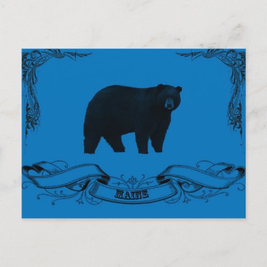 hoofdbeer briefkaart (Voorkant)
