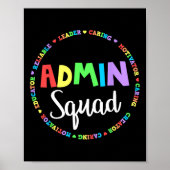 Hoofdbemanningsadministrateur van de Squad School  Poster (Voorkant)