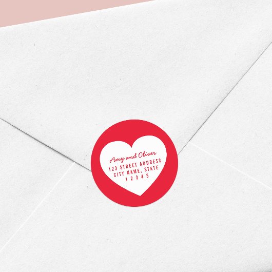 Hoofdbewerkbaar achtergrondkleur Couponadres Ronde Sticker