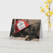 Hoofdbrandweerman (Sweetie) Kaart (Gele Bloem)