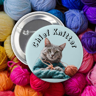Hoofdbreimachine breien kattenwol naaien ronde button 5,7 cm