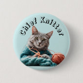 Hoofdbreimachine breien kattenwol naaien ronde button 5,7 cm (Voorkant)