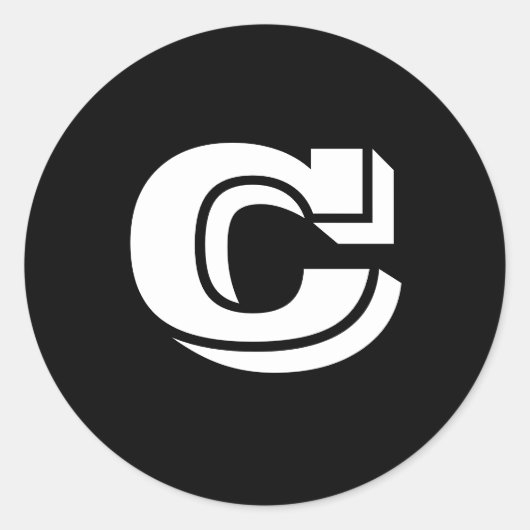 Hoofdbrief C Grote ronde trekkers van Janz Sticker (Voorkant)