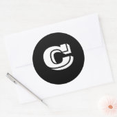 Hoofdbrief C Grote ronde trekkers van Janz Sticker (Envelop)