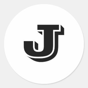 Hoofdbrief J Grote ronde trekkers van Janz Sticker