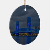 Hoofdbrug Jacksonville FL Keramisch Ornament (Rechts)