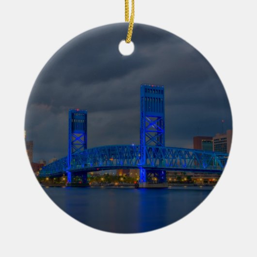 Hoofdbrug Jacksonville FL Keramisch Ornament (Voorkant)