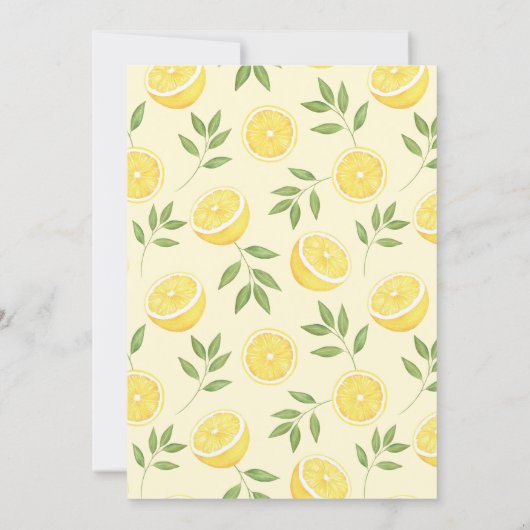 hoofddrukknop | Vrijgezellenfeest van citroen Kaart (Achterkant)