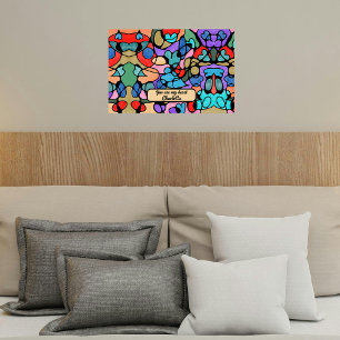 HOOFDELEN NEUROGRAFISCHE DIGITALE WATERVERVEN POSTER