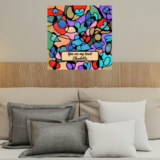 HOOFDELEN NEUROGRAFISCHE DIGITALE WATERVERVEN POSTER