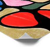 HOOFDELEN NEUROGRAFISCHE DIGITALE WATERVERVEN POSTER (Hoek)