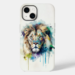 Hoofdelijke Waterverf Lion Phone Case