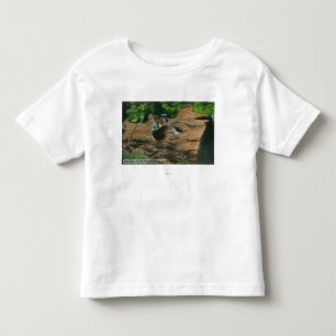 Hoofden blootgesteld in Knot Holes van Giant Redwo Kinder Shirts