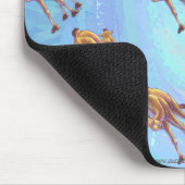 Hoofden en kwartels Camel Pattern op Blue Muismat (Hoek)