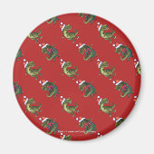 Hoofden en kwartels Festive TRex Pattern Magneet (Voorkant)