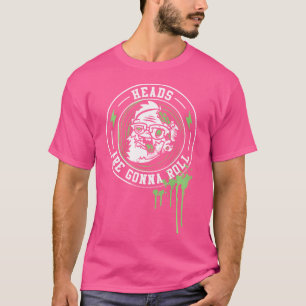 Hoofden gaan grappige gothic zombie art hipst roll t-shirt