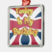 Hoofden UP-Hakuna Matata Today is mijn verjaardag. Metalen Ornament (Links)