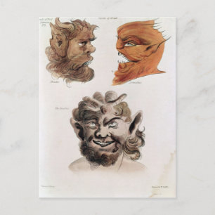 Hoofden van de boze demonen briefkaart