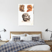 Hoofden van de boze demonen canvas afdruk (Insitu (Slaapkamer))