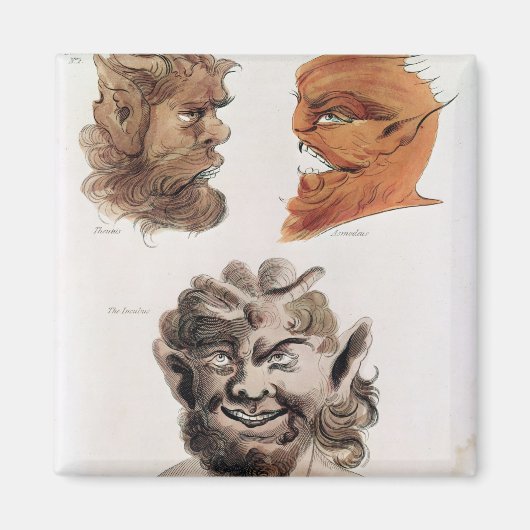 Hoofden van de boze demonen magneet (Voorkant)