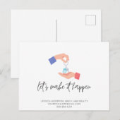 Hoofden van klanten voor speciale onroerend goed briefkaart (Voorkant / Achterkant)