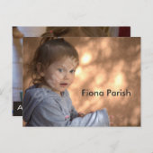 Hoofdfoto's Kinder Kaarten met twee kanten van het (Voorkant / Achterkant)