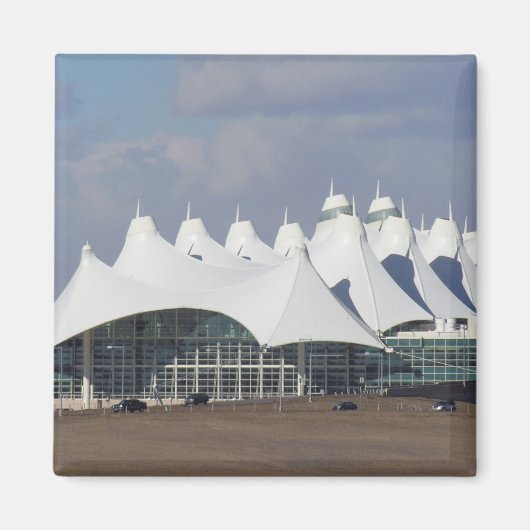 Hoofdgebouw van Denver International Airport Magneet (Voorkant)