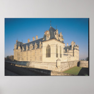 Hoofdgevel en zuidelijke gevel poster