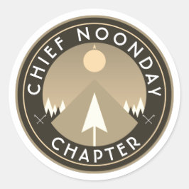 hoofdhoofdstuk noonday , aanpasbare wandelclub ronde sticker