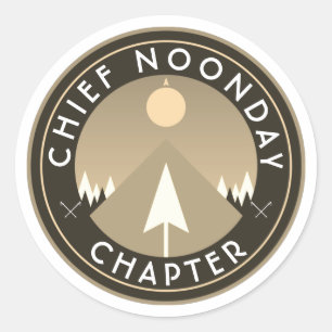 hoofdhoofdstuk noonday , aanpasbare wandelclub ronde sticker