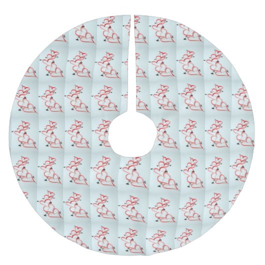 HOOFDHOORZITTEN CHRISTMAS TREE SKIRT KERSTBOOM ROK (Voorkant)