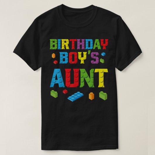 Hoofdinbouwer van de bricks van de tante van Birth T-shirt (Design voorkant)